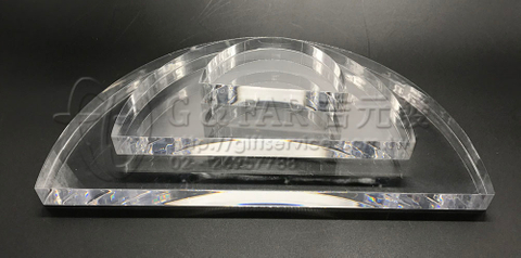 2cm厚板壓克力展示台(半圓形)